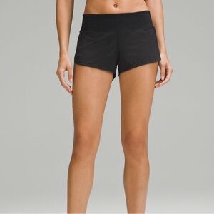 Lululemon black low rise 2.5 inch speed ups